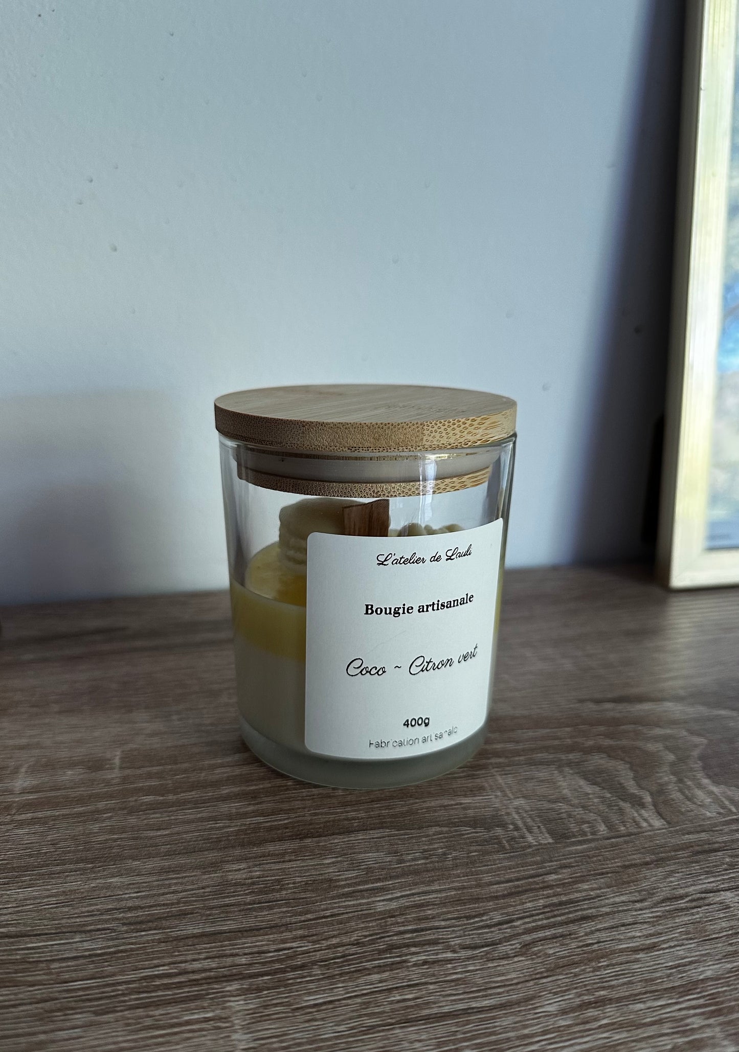 Bougie coco-citron vert
